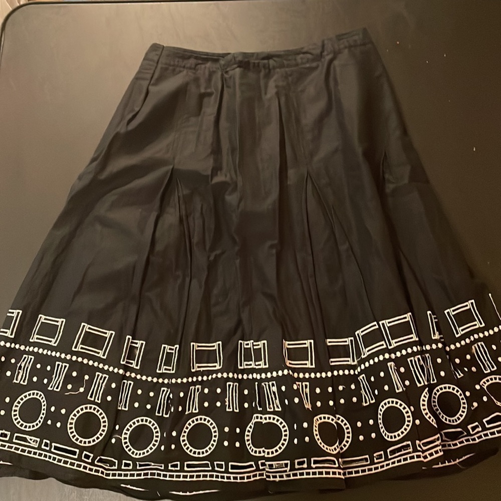 Alfani lines embroidered with cut-outs Womens Skirt